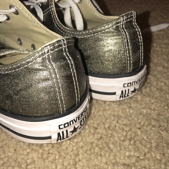 CONVERSE ALL STAR OX OMBRE METALLIC - GREY: Size 9 - Picture 4 of 6